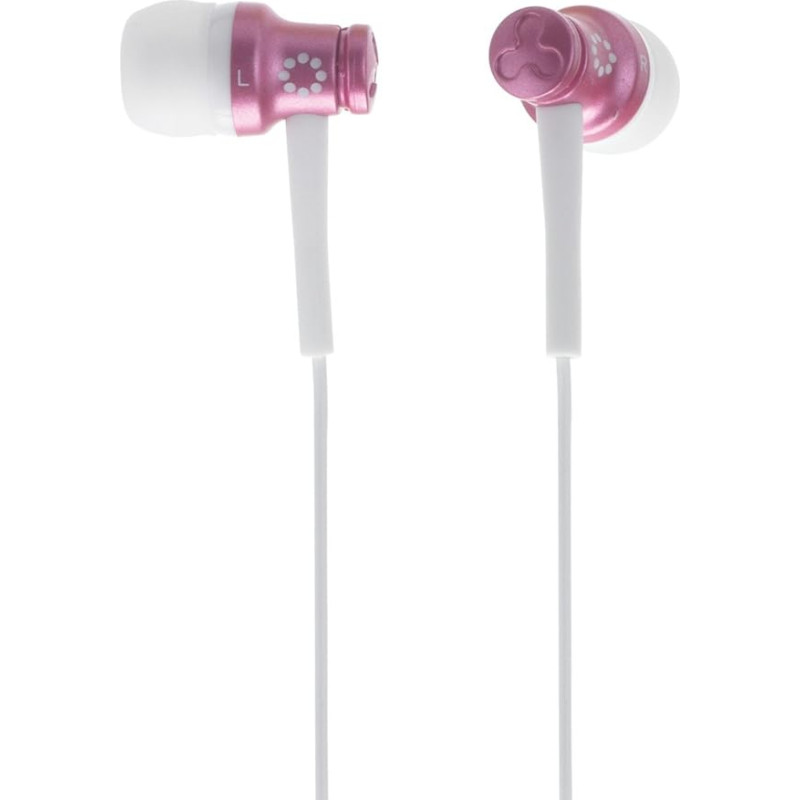 Memorex M10053 In-Ear Headphones Metallic Pink