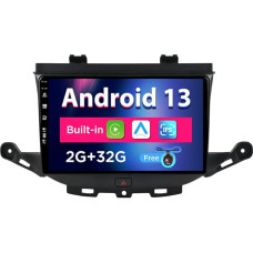 SXAUTO Android 13 IPS Car Radio Suitable for Vauxhall Astra K/Buick Verano GS (2016-2020) - Built-in CarPlay/Android Car - Camera Free - 2G + 32G - Steering Wheel Control DAB Fast Boot - 2 DIN 9 Inch