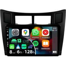 BXLIYER - [6G + 128G] - Android 12 IPS car radio suitable for Toyota Yaris (2005-2011) - Wireless CarPlay/Android Car/DSP - LED camera & MIC - 9 inch 2 DIN - DAB steering wheel control fast boat 360 camera HD