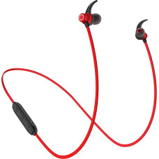 Garegce Sports Headphones On-Ear, Magnetic, Stereo, HiFi V5.0, CVC 6.0 Microphone, Anti-Sweat, Compatible with iPhone and Android - Rouge