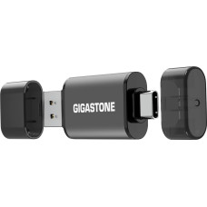 GIGASTONE 64GB Dual Drive, Z40 USB 3.2 Gen 1, 2-in-1 Type-A & Type-C, 100MB/s Ultra Fast, with Protective Cap, Plug & Play for Smartphone/PC/Mac/TV/Car, USB 2.0/3.0/3.1 Compatible