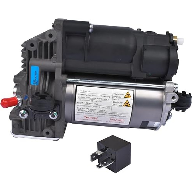 Luftfeder,LUFTFEDERBEIN AP02 Luftfederung Kompressor Pumpe W/Relais 1663200104 Für Benz M GL Klasse W166 X166 ML 350 500