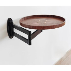 Generisch Wandmontierter Klappschreibtisch mit einziehbarer Ablage, 180° abnehmbares Design, idealus Schlafzimmer, Badezimmer, Arbeitszimmer, Wohnzimmer