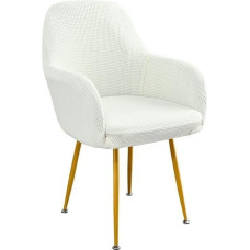 Virtuvės kėdžių kėdžių dangteliai 6 komplektų rinkinys 4 kėdžių dangteliai 6 dalių pilka su porankiu Biuro kėdės dangtelis Kukurūzų grūdų aksomo kėdžių apsauginis dangtelis Kėdės sėdynės pagalvėlė valgomojo kambariui Vestuvių šalis Viešbutis