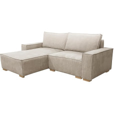 MEBLE-LUX - Kampinė sofa su miego funkcija ir lovos dėže 