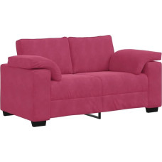 vidaXL Dviejų vietų sofa Vyno raudona 120 cm Velvetas 2 sėdimos sofos sofa Svetainės baldai Sofa Minkšta sofa Svetainės sofa 2 sėdimos sofos sofa