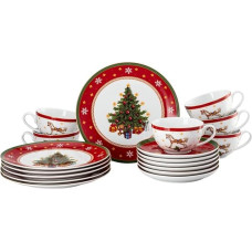 Hutschenreuther Happy Wintertime Coffee Set / Combi 18 Pieces