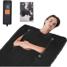 CISSIYOG Infrared Sauna Blanket, Infrared Blanket 0-60 Minutes Free Adjustment, Portable Sauna 20s Fast Heating, Infrared Sauna Suitable for Detoxification and Relaxation at Home