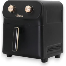 Ardes ARFRYA04M ELDORADA 6L M Metalinė karšto oro keptuvė 6 litrų talpos Rankinis valdymas Laikmatis 60 minučių Greito oro technologija Juoda