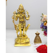 Purpledipo žalvarinis stabas Kaal Bhairava (Mahakala Bahiravas): Šivos avataras (11843)