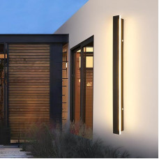 100 cm Outdoor Wall Lights, Modern Warm White Mounted Light with Acrylic Panel Side Lighting, Waterproof Minimalist Wall Light IP65 for Garden, Garage, Patio
