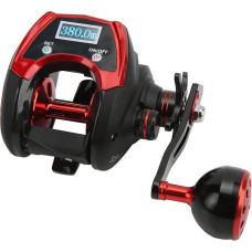 Baitcasting ritė, vielos Shell žvejybos ritė 18+1BB metalo Baitcasting ritė su laikymo krepšys žvejybos lauko (vandens lašas ratukas su skaitmeniniu ekranu sekundės)