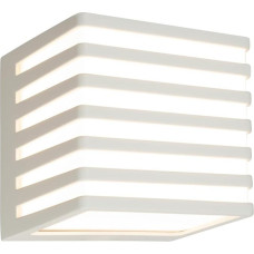 TELEFUNKEN LED Outdoor Wall Light with Splash and Dust Protection, Warm White Light Colour, 10 Watt, 800 Lumen, Outdoor Light, Wall Light, LED Spotlight, Outdoor Lighting, 11 x 11 x 11 cm, Light Grey