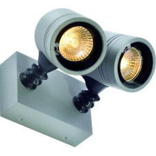 SLV Myra Wall and Ceiling Light for Outdoor Lighting of Walls, Paths, Entrances, LED Wall Light, Ceiling Light, Rotatable and Swivelling, Outdoor Light, Garden Lamp, GU10, 2x Max. 50 W, Energy