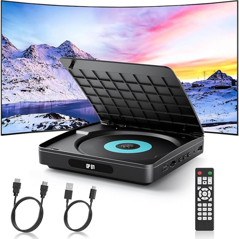 WOLFANG DVD grotuvas televizoriui su HDMI, 