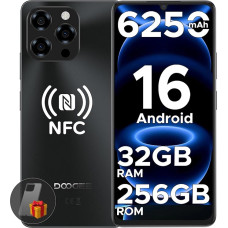 DOOGEE Note 58 Pro Gemini AI Android 16 Išmanusis telefonas be sutarties 32GB + 256GB 6,75 colių HD+ 90Hz mobilusis telefonas be sutarties 6250mAh baterija Mobilusis telefonas Pigus 16MP + 8MP Simlock-free mobilusis telefonas