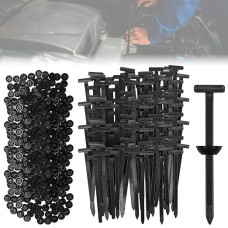 Universal-Kabelbinder-Schnallen, Nylon, robust, selbstsichernd, mit Stift- und Knopfverschluss, Mehrzweck-Kunststoff-Kabelbinder, Werkzeug für Autoreparatur, Schnellverschluss und täglichen Gebrauch