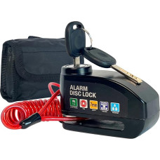 Apsaugos liemenė motociklui su akustiniu signalu 110 dB, apsauginis draudimas riedučiui ir motociklui, su apsauga nuo užteršimo, 2 apsauginės juostos, 1,5 m ilgio apsauginė juosta ir dėklas