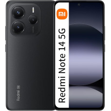 XIAOMI Redmi Note 14 5G išmanusis telefonas 8 + 256 GB 108 MP MediaTek Dimensity 7025-Ultra 120Hz Eye-Care ekranas 5110 mAh baterija (juoda)