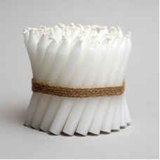 Box of 50 White Chime Candles 4.5