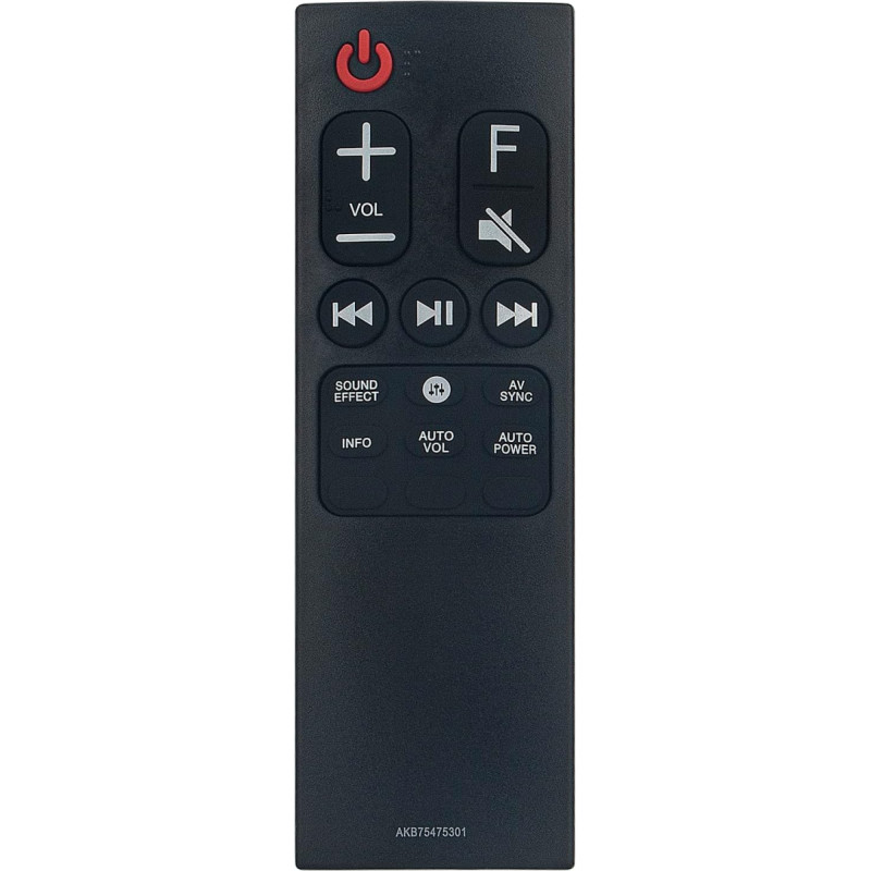 AKB75475301 Garso juostos nuotolinio valdymo pulto pakeitimas AKB75475301 LG SOUNBAR AKB75475301 SK8 SK8Y SK9 SLM4R, SK10Y SK9Y SKC9 SK1 SK10 SK6 SK6Y nuotolinio valdymo pultas