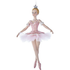 Kurt Adler Miegančioji gražuolė balerina Kalėdų eglutės papuošalas E0314 Naujas
