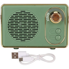 Cyrank Retro Bluetooth Speaker, Old Fashioned Classic Style, Portable Bluetooth Speaker with Subwoofer for Gift Party (Green)