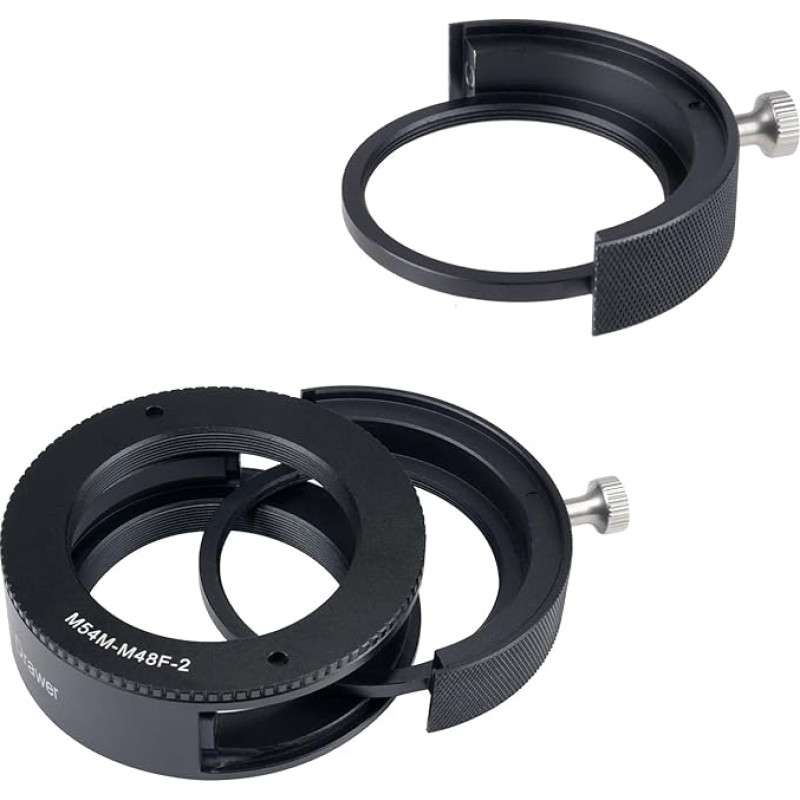 Svbony SV226 Teleskop Filterrad M54-M48, mit zwei 2 Zoll Filterhaltern, Anti Lichtleck CNC Astronomiezubehör, für Deep Sky und Planetenfotografie Teleskopzubehör