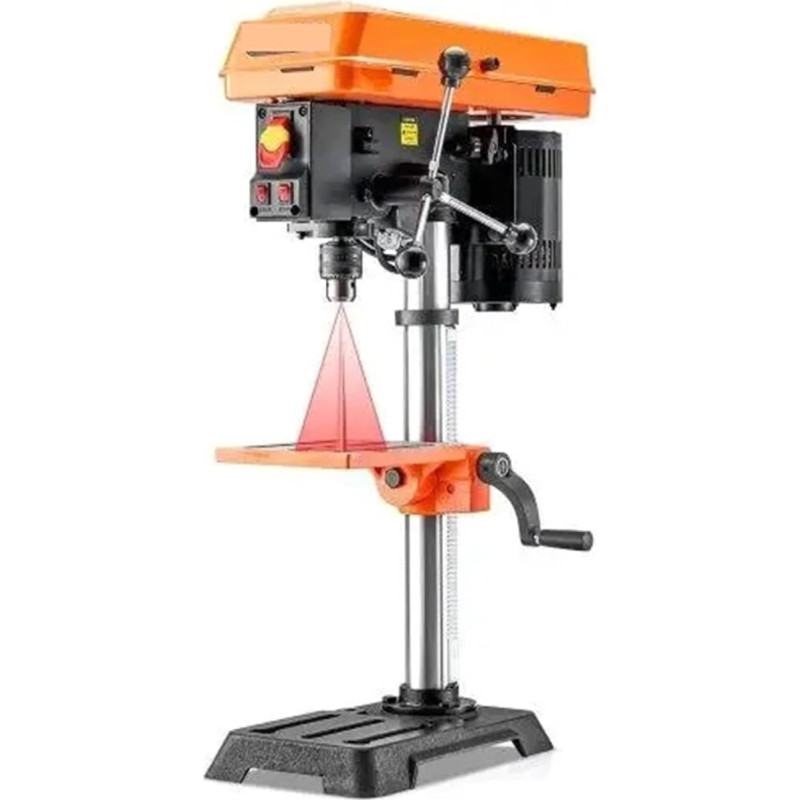 10 colių stendinis grąžtas - reguliuojamas 610-2800 apsukų per minutę stendinis grąžtas, stabilus