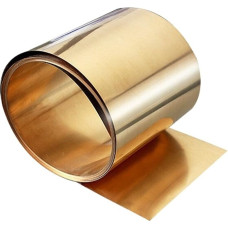 WUDOLI plokščias lakštas Berilio vario lakštas Berilio bronzos plokštė Juostelė Atsparumas dilimui Atsparumas korozijai Aukšta temperatūra Storis 0,05 mm - 0,4 mm Kvadratinės medžiagos (spalva: 0,2 mm x 200 mm x 1 m)