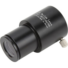 Barlow lęšis 2X, 0,965 colio, visiškai daugiasluoksnis optinis Barlow lęšis, 24,5 mm metalinis Barlow lęšis su žalia FMC plėvele, skirtas astronominio teleskopo okuliarams