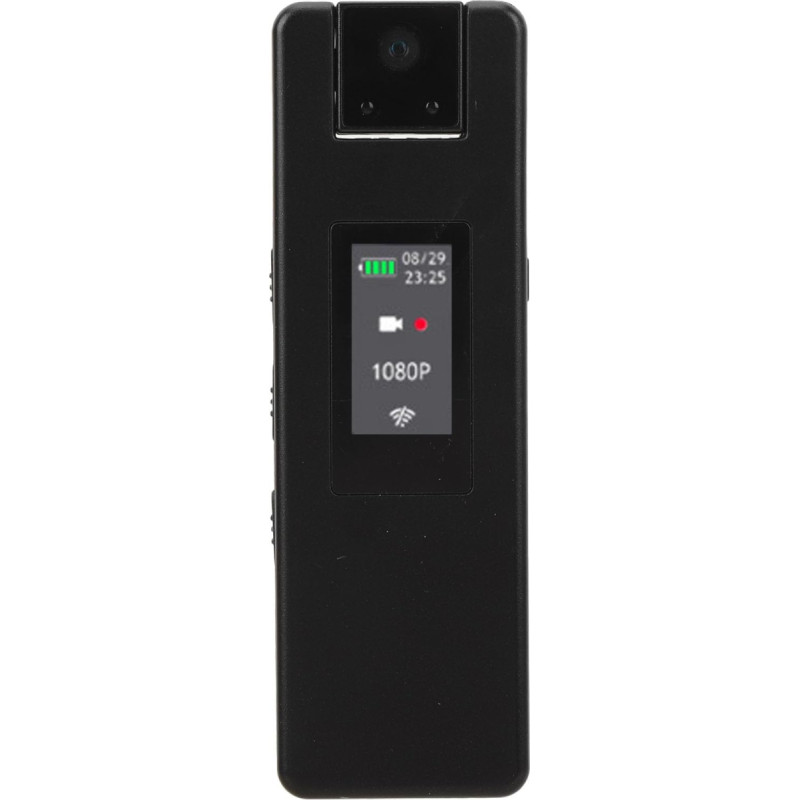 Tragbarer 1080P HD Videorecorder mit Bewegungserkennung, um 180° Drehbarer Objektiv Anti Shake Camcorder für Treffen Im Freien mit Clip auf der Rückseite