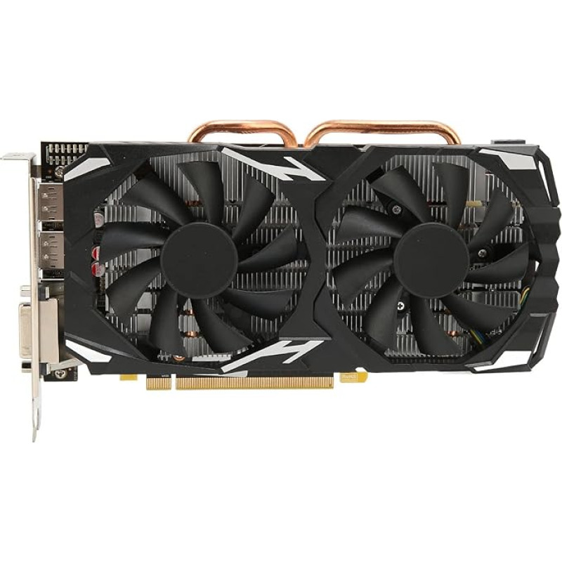 VBESTLIFE RX580 žaidimų vaizdo plokštė 8GB 256Bit GDDR5 PCI Express 3.0 X16 HDMI/DVI/DP Dvigubas aušinimo ventiliatorius 60Hz 4K stacionaraus kompiuterio vaizdo plokštė