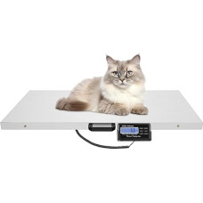 2 Weighing Modes Tierwaage 300 kg Maximale Wägekapazität Digitale Tierwaage Edelstahl 201 Haustierwaage Hundewaage Katzenwaage Tierwaage Für Hunde mit LCD Monitorbildschirm
