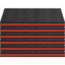 Wzxksoac 6 Stück Schaumstoffeinlagen für Werkzeugkästen, 18 X 18 X 1, Werkzeugkasten-Auskleidung, Polyethylen-Schaumstoffplatten, Werkzeugkasten-Organizer und Aufbewahrungswerkzeug