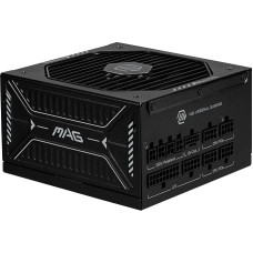 MSI MAG A850GLS PCIE5 Power Supply, 850W, 80 Plus Gold, ATX 3.1, PCIe 5.1 GPU Support, Native 12V-2x6, Two-Tone 12V-2x6 Connector, ATX PSU, Modular Cables