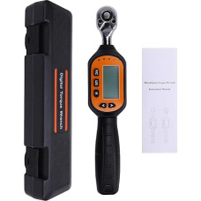 Gugxiom Skaitmeninis skaitmeninis dinamometrinis matuoklis su apšvietimu, ± 2 % CW/± 2,5 % CCW -Genauigkeit, Spitzen-/Tracking-/Voreinstellung, Piepseralarm, 4 Einheiten, Reversibler (EWM-D-30)
