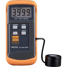 UV-Messgerät, 254 Lichtmesser, schmales Bandspektrum, 248 nm-262 nm, digitaler UV-Strahlungsintensitätsdetektor, Auflösung: UV-Messgerät, praktisch und langlebig, 1 uW/cm², UV-Messgerät, praktisch und langlebig