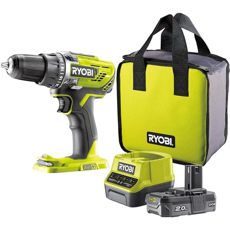 RYOBI Perceuse-visseuse sans fil - 18V 2Ah
