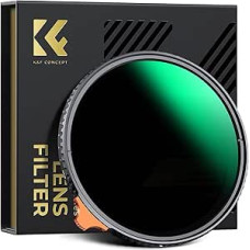 K&F CONCEPT Nano-X 43 mm ND filtras Kintamas pilkos spalvos filtras ND2-400 (1-9 žingsnių) Vario ND filtras su filtro maišeliu