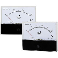 44C2-A Zeigertyp DC Amperemeter Positive und negative Microa Mpere Meter 44C2 500uA ± 25uA 100 * 80mm 1 Stücke(Plus-minus 25uA)