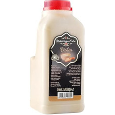 Tahini sezamo pasta, tahini iš nuluptų ir skrudintų sezamo sėklų, idealiai tinka humusui, užpilams ir padažams, natūralus sezamo kremas be priedų, (500 g)