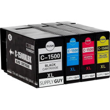 Supply Guy 4 Printer Cartridges Compatible with Canon PGI-1500XL Suitable for Canon Maxify MB2000 MB2050 MB2100 MB2150 MB2155 MB2300 MB2350 MB2700 MB2750 MB2755