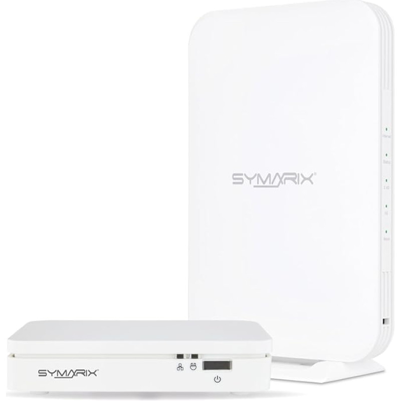 SYMARIX TGU 41 G.hn ir TGU 44 G.hn AP WiFi 6 Wave-2 technologija Gigabit Ethernet per telefono kabelį Pagrindinis ir pavaldusis rinkinys