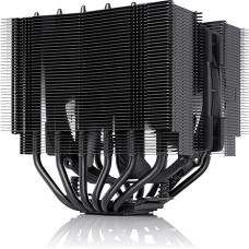 Noctua NH-D15S chromax.black, aukščiausios kokybės CPU aušintuvas su NF-A15 PWM 140 mm ventiliatoriumi (juodas)