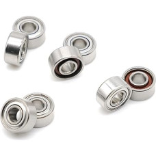 Dantų antgalio guolis SR2-5ZZ CB 3.175 x 7.938 x 3.571 mm Nerūdijančio plieno guolių sodinukas 50 000 aps/min 1/8