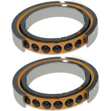 HBDCRJGE 1 Paar 7206C HQ1 30x62x16 Schrägkugellager Spindellager SI3N4 Keramikkugellager