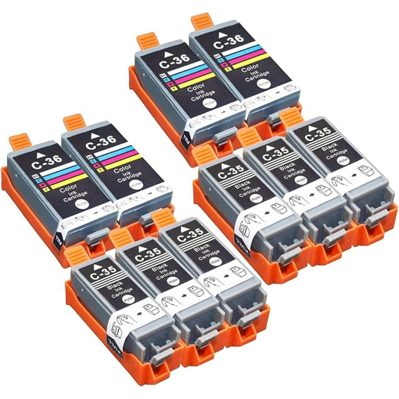 HenceBuy Spausdintuvo kasetės PGI-35 CLI-36 PGI 35 CLI 36 suderinamos su 