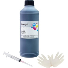 Universalios spausdintuvų rašalo kasetės 500 ml 17,59 oz juodos spalvos rašalo, tinkančio HP Canon Lexmark Brother pildomoms rašalo kasetėms ir CISS dažų rašalui su švirkštu