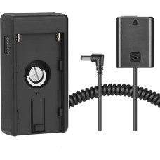 NP-F Battery Adapter Plate with NP-FW50 Dummy Battery for Sony A7 A7R A7S A7II A7RII A7SII A6500 A6400 A6300 A6100 A6000